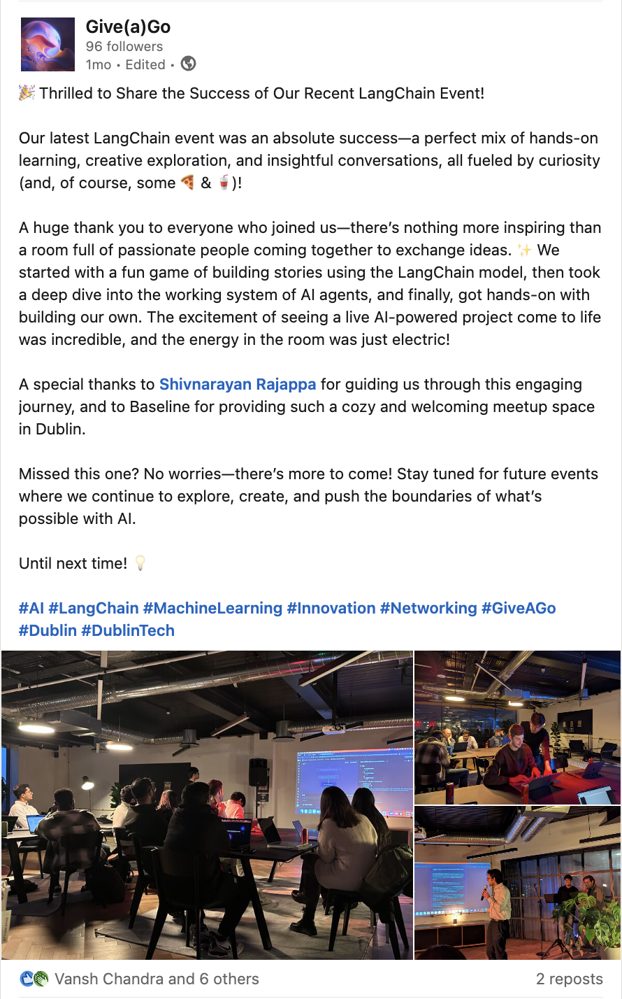 Give(a)Go Event Campaign