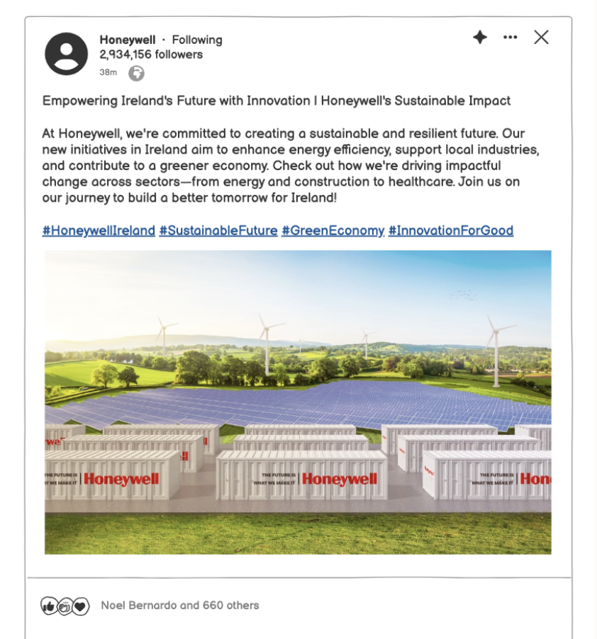 Honeywell Sustainability Campaign